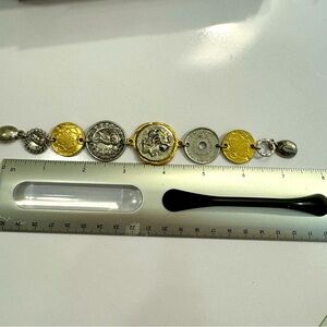 Bracelet with different coins